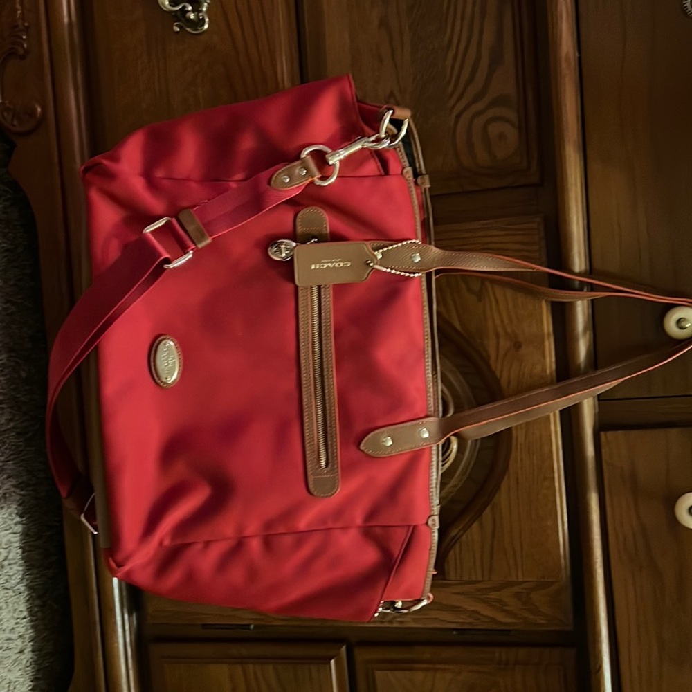Coach diaper bag, tote